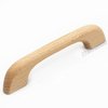 WEICHUAN 10PCS Wood Unfinished Drawer Knobs Pulls Handles - Kitchen Cabinets Furniture Dresser Wardrobe Cupboard Drawer Knobs Pulls Handles(Total Length: 5" Hole-to-Hole Distance: 4")