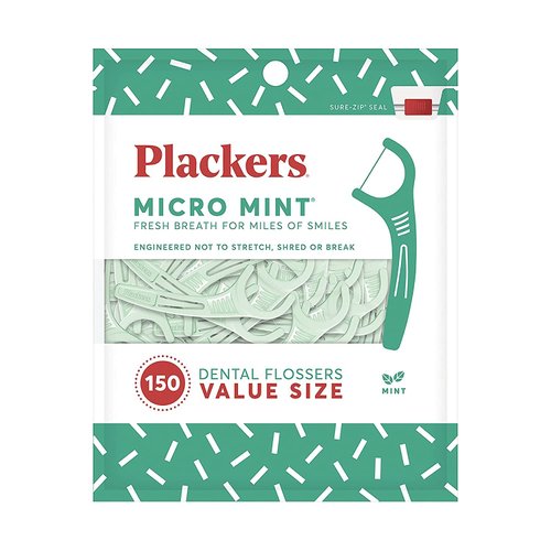 Plackers Micro Mint Dental Floss Picks, 150 Count, 2 Pack