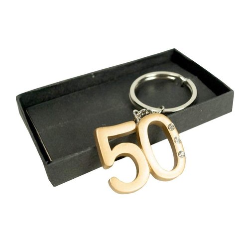 50Th Anniversary Key Ring Favors (10)