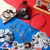Seajan 110 Pcs Music Party Favors Include Music Notes Silicone Bracelets Musical Note Necklaces Keychains Stickers Badges Organza Gift Bag Fillers for Music Themed Birthday Party Supplies Decorations