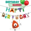 Monster Birthday Party Supplies, Monster Party Decorations - Monster balloons, cupcake & cake toppers, birthday banner, tattoos