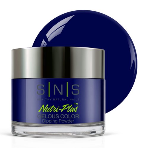 SNS Nail Dip Powder, Gelous Color Dipping Powder - Juniper Blue (Blue/Cobalt) - Long-Lasting Acrylic Nail Color & Polish Lasts 14 Days - Low-Odor & No UV Lamp Required – 1 oz