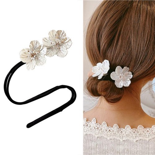 Shining Flowers Hair Bun Maker Magic Donut Twist French Hairstyle Bun Accessories Girls Women Bun Shapers Hair Accessories