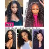 Marshey 6x5 Curly Lace Front Wigs Human Hair Wear and Go Glueless Wig Pre Plucked Pre Cut Pre Bleached Knots Deep Wave Wig for Women 18 Inch