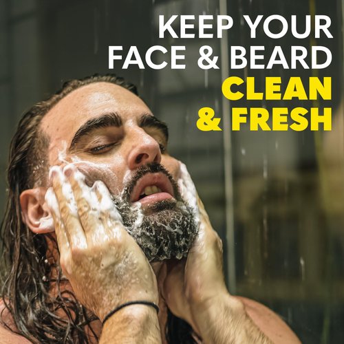 Beard Club Citrus Beard & Face Wash – All-in-One Cleanser, Softens & Nourishes Facial Hair, Hydrates & Cleans Skin, Paraben & Sulfate-Free