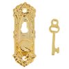 Gold 1/12 Miniature Door Knob Lock and Key Dollhouse Decoration Accessories，Dollhouse Accessories，Dollhouse Décor