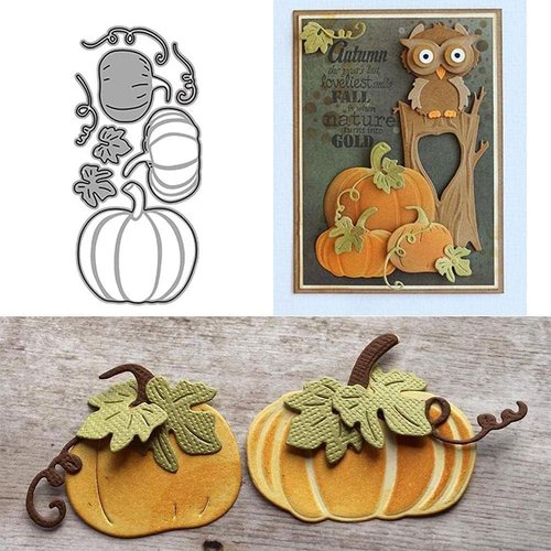 Pumpkin Metal Die Cuts Pumpkin Heads Party Cutting Dies Halloween Embossing Stencils for DIY Scrapbooking Album Embossing Paper Dies Festival Decor