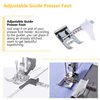 HONEYSEW Sewing Machine Presser Feet 3Pcs Rolled Hem Pressure Foot,3Pcs Narrow Rolled Hem Hemmer Presser Feet & Adjustable Guide Presser Foot, Bias Binder Foot Compatible with Singer,Brother,Juki,etc