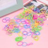 LUERMINJP Elastic Hair Bands Mini Hair Ties, 1000pcs No Damage Hair Rubber Bands, 0.59” Soft Ponytail Holders Colorful Hair Ties, Small Hair Elastic Accessories for Baby Toddler Kids Girls (Colorful)