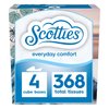 Scotties Everyday Comfort Facial Tissues, 2-Ply, 92 Tissues Per Box, (Pack of 4)