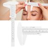 Haosie Eyebrow Ruler Mapping, Eyebrow Measuring Tool, Double Scale Vernier Caliper, Plastic Sliding Gauge Ruler for Permanent Makeup Eyebrow Shaping