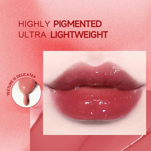 10 Colors Lip Tint Stain Mini Liquid Lipstick Set, Korean Lip Gloss Moisturizing Natural, Multi-Use Lip and Cheek Tint, Non-Stick CupWaterproof, Lightweight, High Pigment, Long-Lasting, Vivid Color