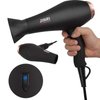 Hair Dryer 1875W, Negative Ionic Fast Dry Low Noise Blow Dryer, Professional Salon Hair Dryers with Diffuser, Concentrator, Styling Pik, 2 Speed and 3 Heat Settings