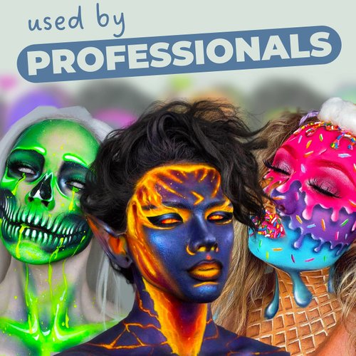 Blue Squid PRO Face Paint - Professional Water Based Single Cake Facepaint & Body Paints - SFX Makeup, Kids Adults Face Painting for Costume, Halloween, Cosplay - Classic Grey 30g / 1oz