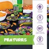Teenage Mutant Ninja Turtle Birthday Party Supplies | Serves 16 Guests | Officially Licensed | TMNT Mutant Mayhem Movie | Balloon Decorations, Plates, Napkins, Tablecloth, Forks, Button