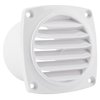 Five Oceans 6-Slotted Louvered Hose Vent, 3-inch Hose Diameter, Air Hose Thru Vent, White ABS Plastic - FO109