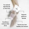 FOUR REASONS Color Mask - Silver - (27 Colors) Toning Treatment, Color Depositing Conditioner, Tone & Enhance Color-Treated Hair - Semi Permanent Hair Dye, Vegan and Cruelty-Free, 6.76 fl oz