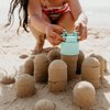 Sand Pal Beach Toys Sand Castle Kit - 9 Pieces Travel-Friendly Sand Toys for Kids Ages 3-12 - Outdoor & Indoor Play Sandbox Toys Set - Sand Castle Building Molds & Tools for Adults with Mesh Bag