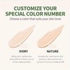 Avocado Liquid Foundation, 2 Pack Avocado Oil Control Foundation Moisturizing Liquid Face Foundation Concealer Pore Isolating Cream Primer Long Lasting Coverage Foundation Skin Tone Cream (Ivory)