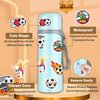 100 PCS Cute Soccer Stickers, Water Bottle Stickers for Kids Teens, Waterproof Vinyl Laptop Kids Stickers for Laptop, Bumper, Skateboard, Guitar