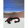 Crystal Dragon, 3D Printed Articulated Black and Red Crystal Dragon, Fidget ADHD Autism Toy, Executive Desk Toy D022-DR