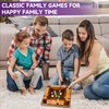 Kiapeak Shut The Box Dice Game, 10 Numbers Traditional Wooden Pub Bar Board Game, Family Classics Tabletop Version Games for Classroom, Party, or Pub