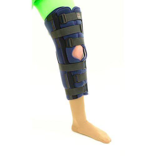 Tri-Panel Knee Immobilizer Brace, Supportive & Adjustable Splint for Knee, Post-Surgery or Injury Recovery Knee Brace Stabilizer, 20 inches