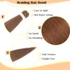 Brown Pre Stretched Braiding hair 26 Inch Colored Braiding Hair Prestretched 3 Packs Hot Water Setting Braiding Hair Extensions for Braids(30#, 26 Inch (Pack of 3))