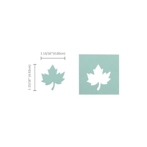 Bira Craft 2 inch Maple Leaf Lever Action Craft Punch, Autumn Punch, Halloween Punch, for Paper Crafting Scrapbooking