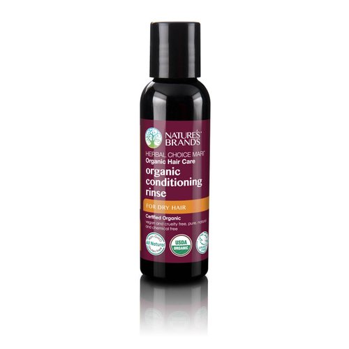 Organic Conditioner by Herbal Choice Mari (Dry Hair, 2 Fl Oz Bottle) = No Toxic Chemicals - TSA-Approved Travel Size