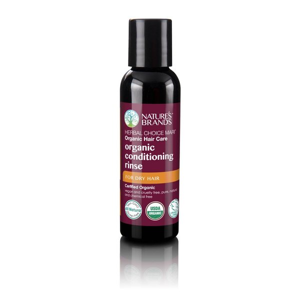 Organic Conditioner by Herbal Choice Mari (Dry Hair, 2 Fl Oz Bottle) = No Toxic Chemicals - TSA-Approved Travel Size