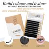 LASHVIEW Eyelash Extensions,Ellipse Flat Eyelash Extensions 0.20mm C Curl 8-15mm Mixed Tray,Mink Black,Individual Lashes,Semi-Permanent Extremely Soft Professional Salon Use