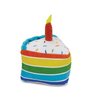 MPP Dog Plush Sweet Treats Birthday Cake Cupcake or Ice Cream Cone Squeaker Excites (Birthday Cake)