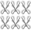 Bolt Snaps Double Ended Hook 12 Set 3.5inch/90mm Zinc Alloy Trigger Metal Clips for Key Chain Dog Leash Horse Pet Sling Feed Buckets Flat Sided Pail