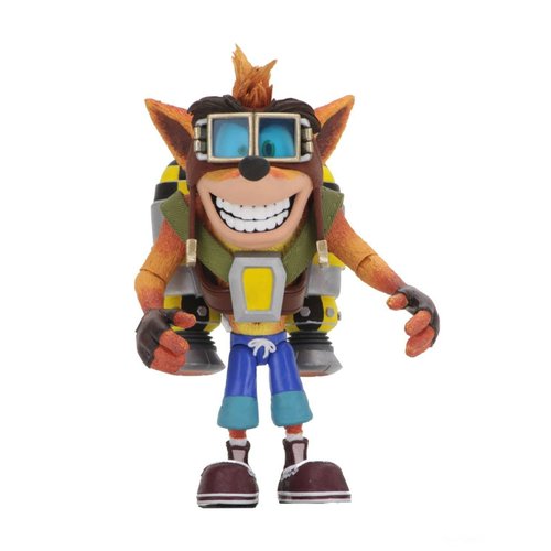 NECA - Crash Bandicoot 7" Scale Action Figure ? Deluxe Crash with Jetpack