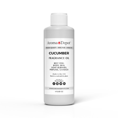 4oz Cucumber Perfume Oil for Making, Body Oil, Soap, Candle Making & Incense. Our Version is a Premium Quality Undiluted & Alcohol Free