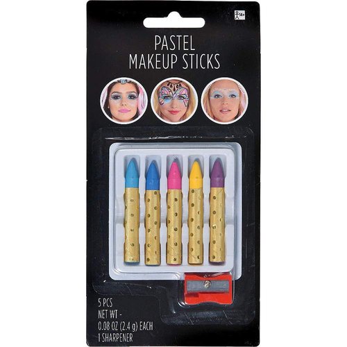 Hallo Makeup Halloween Costume Accessories Makeup Pastel Makeup Sticks 5ct