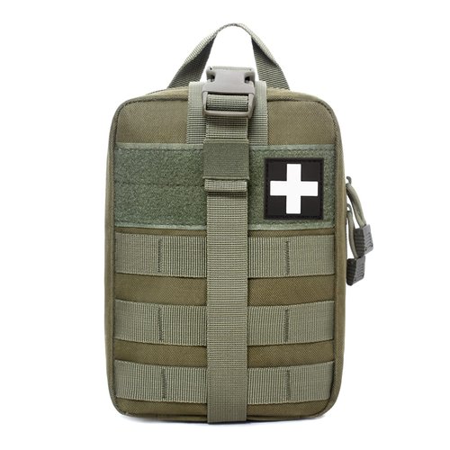 Honestptner Molle Pouch, Sturdy 600D Nylon Tactical Medical Pouch,Rip-Away EMT First Aid Pouch (Bag Only)