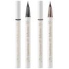 Vtrem 2 Pcs Waterproof Liquid Eyeliner Long-Lasting Up to 24 Hours Eye Makeup Ultra-Fine Tip Eye Liner Smudge Resistant Liner,Freckle Pen, Dark Brown/Black