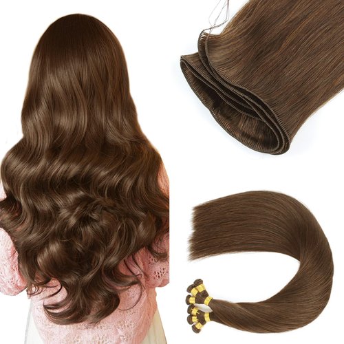 ABH AMAZINGBEAUTY HAIR Sew in Hand Tied Weft Hair Extensions, Weft Extensions Human Hair Remy Hum...
