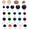 MENKEY Plastic Safety Eyes and Noses with Washers 570 Pcs, Craft Doll Teddy Bear Nose for Amigurumi, Crafts, Crochet Toy Stuffed Animals (Assorted Sizes)