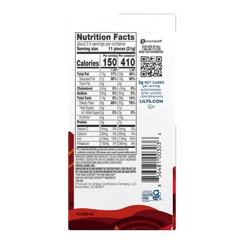 LILY'S Almond Dark Chocolate | 3 ounce, 4-Pack