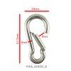PROTEUS Stainless Steel 316 Spring, Snap Hook for Keyring, Home, RV, Camping, Fishing, Diving, Traveling, Hiking, Dog leash, Backpack in 5/16 inch (8cm), Pack of 5