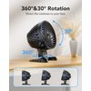 AaoLin USB Desk Fan, Table Fan with CVT Variable Speeds, Quiet Portable, Desktop Mini Personal Fan for Room, Home, Office