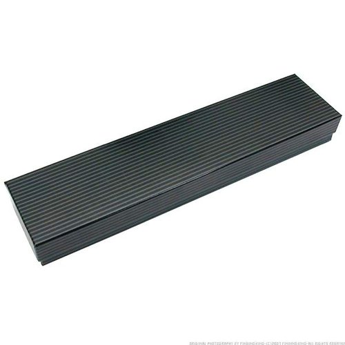 100 Black Stripe Cotton Filled Jewelry Gift Box 8 1/8"