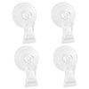 SLSON Fishes Veggie Seaweed Plant Suction Cup Clip Feeding Tool Feed Holder Aquarium Accessories for Fish Tank Fish Feeder Clips (4Pack Transparent)
