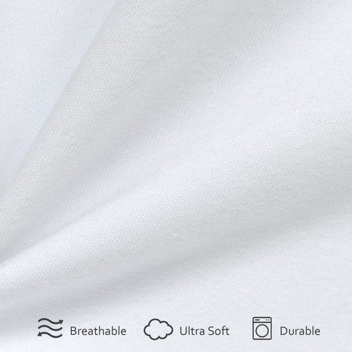 Cot Sheets 31" x 75"(2 Pack), Cot Fitted Sheet Ultra Soft and Breathable Snug Fit for Narrow Twin Mattress/Camp Bunk Beds/RVs Bunk/Guest Beds/Army Cots/Trifold Mattress Grey and White, Sheet Only