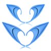 FRESHME Renaissance Accessories Fairy Elf Ears - 2 Pairs Blue Elf Ears Elven Vampire Fairy Ears Makeup Renaissance Cosplay Dress Up Halloween Christmas Masquerade Costume Accessories