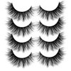 ALICROWN Faux Mink Lashes Pack 3D Volume Natural Fluffy Wispies Cross False Eyelashes