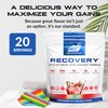 Granite Recovery for Intra & Post Workout |10g Aminos, Electrolytes, Cluster Dextrin for Muscle Recovery & Growth | Amino Acids Supplement with Sensoril | 20 Servings | Rainbow Candy